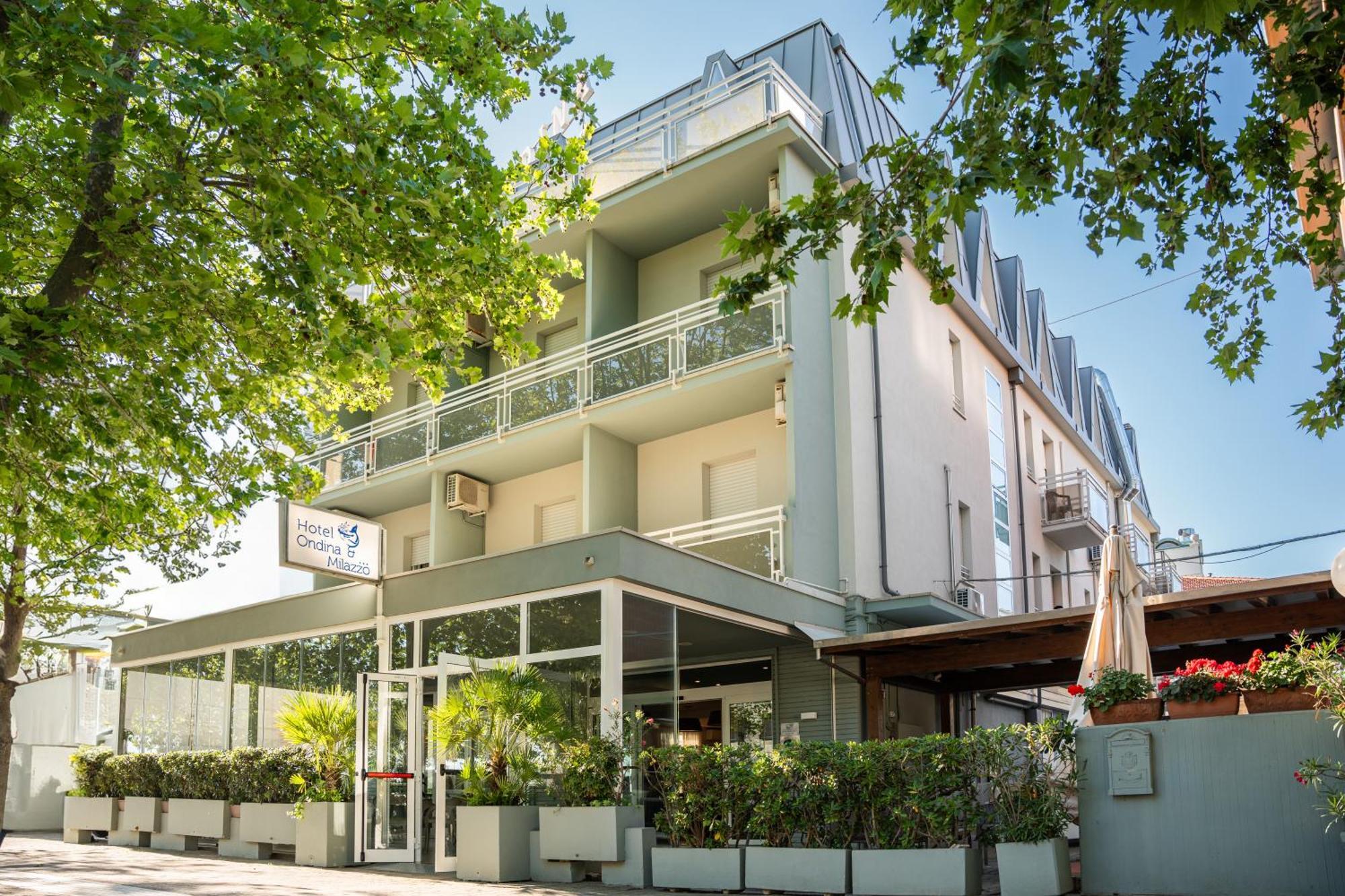 Hotel Ondina E Milazzo Cervia Exterior foto